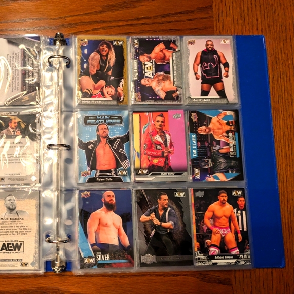 AEW Wrestling Cards Binder 🔥 AEW Trading Cards Collection Lot Collection - Picture 6 of 11